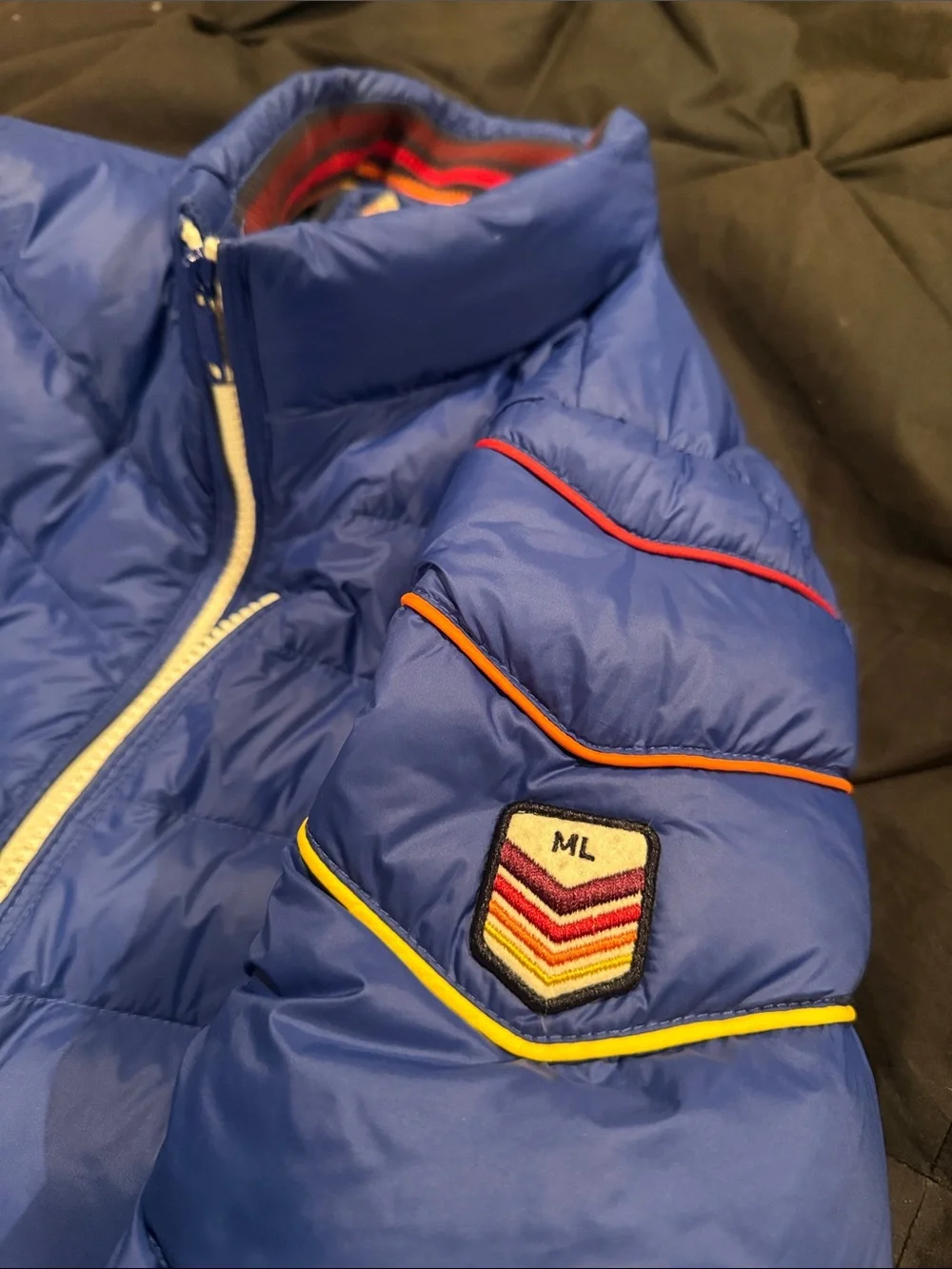 Marine Layer Men's Royal Blue Quilted Puffer Jacket size S